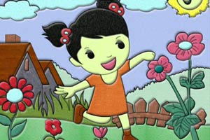 可爱女孩拼图