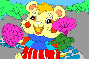 小花鼠看望朋友