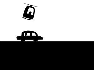 黑白色汽车