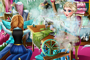 冰雪姐妹的服装制作比赛