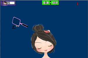为女孩打蚊子