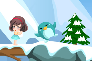 小公主雪地逃生