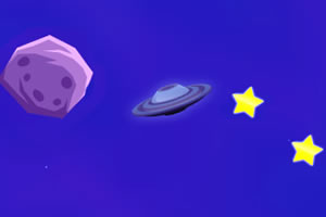 宇宙飞船采集星星