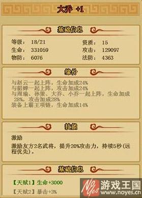大乔值得培养么？乱戳三国咋样
