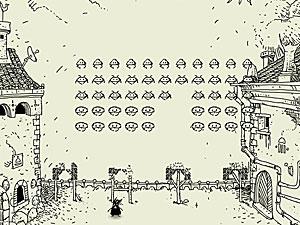 黑白画入侵者