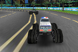 3D大脚警车竞速