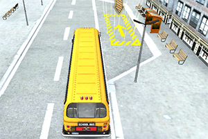 3D校车城镇停车