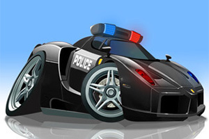V8警车停靠
