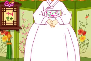 韩服填色彩