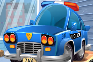 清洗肮脏警车