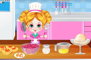 桃子冰淇淋