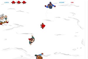 雪地战斗