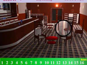 红色酒台找数字