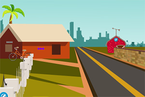 山羊逃离公路