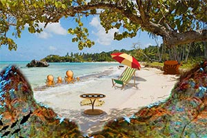 旅游海滩逃脱