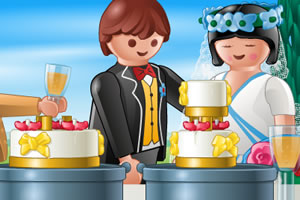 传递婚礼蛋糕