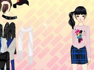靓丽春装少女