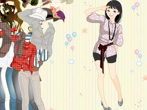 休闲轻松女孩