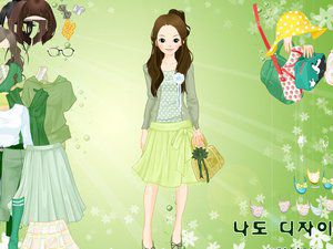 浅绿清新女孩