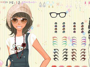 活力黑肤少女