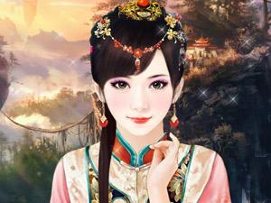 手绘仙女美容装扮