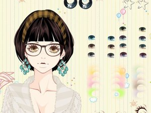 迷离醉眼少女