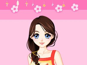 粉红色小花裙