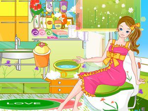 马桶上的女生
