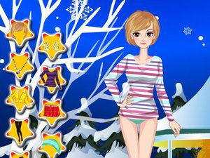 雪景里的淑女