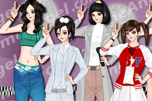 可爱劲舞女孩