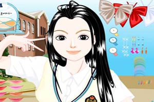 可爱高中女生