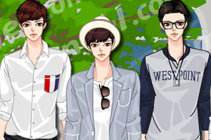 欧洲旅游的男孩