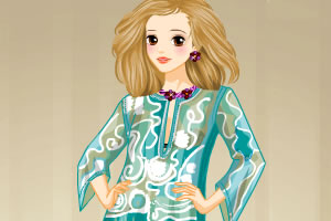 翡翠色服饰