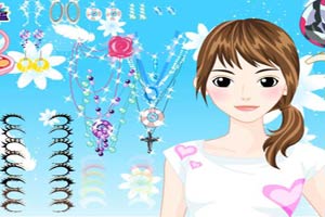 夏日清纯女生