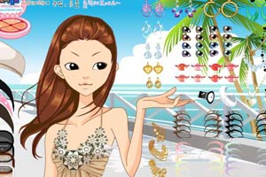 海滩女生