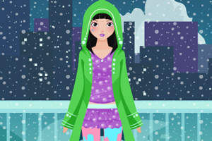 雪中女孩