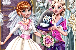 冰雪奇缘婚纱准备
