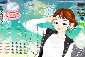 黑白俏女生