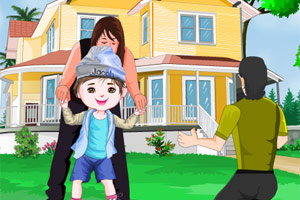 学走路的小孩