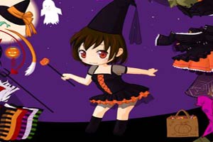 万圣节的小魔女