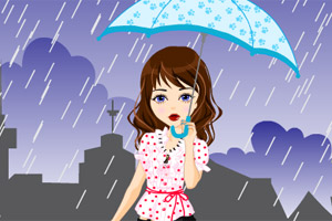 雨天的女孩