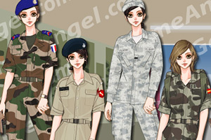 韩国女军装