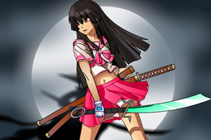漂亮女武士