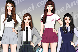 韩国女士校服