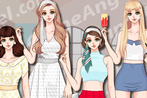 女生的时尚夏装